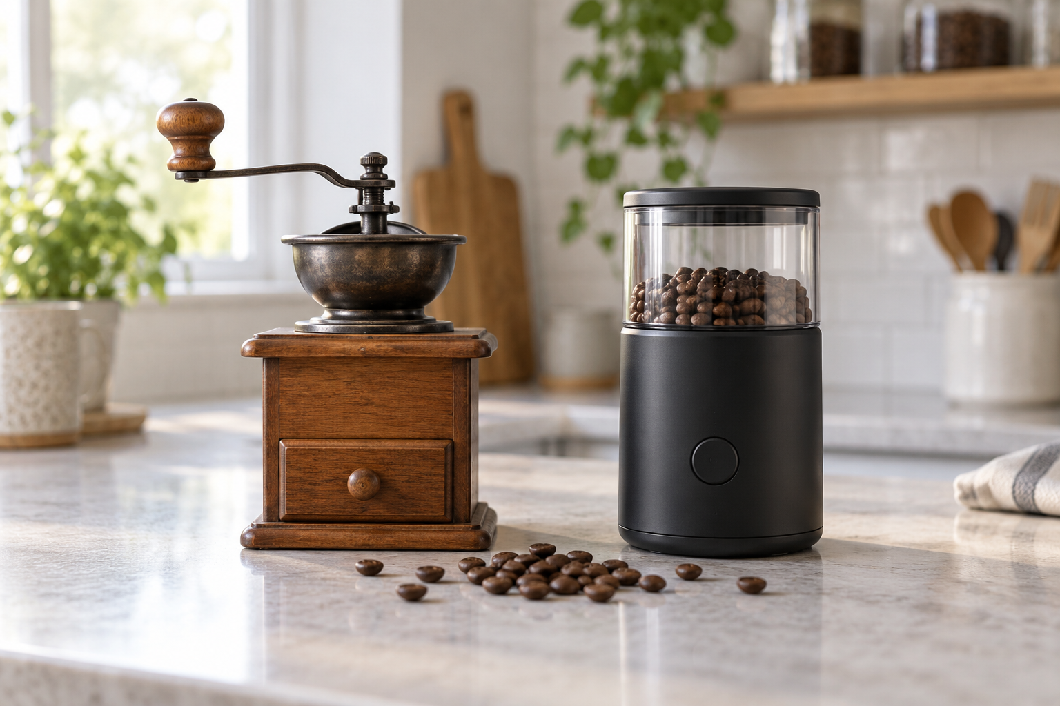 Moedor de café manual ou elétrico: qual escolher